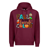 Burgundy fall is my favorite color Premium Hoodie - AdoDesignShop