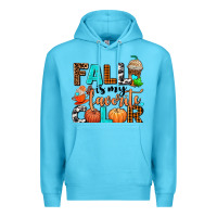Ocean Blue fall is my favorite color Premium Hoodie - AdoDesignShop