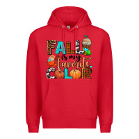 Red fall is my favorite color Premium Hoodie - AdoDesignShop