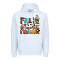 White fall is my favorite color Premium Hoodie - AdoDesignShop