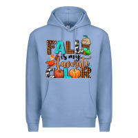 Colony Blue fall is my favorite color Premium Hoodie - AdoDesignShop