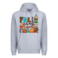 Heather Grey fall is my favorite color Premium Hoodie - AdoDesignShop