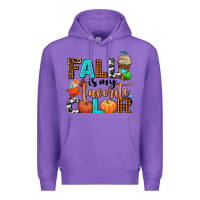Purple fall is my favorite color Premium Hoodie - AdoDesignShop