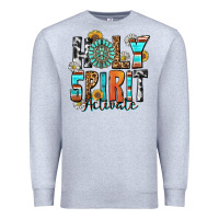 Heather Grey holy spirit activate Premium Sweatshirt - Zillion Design Studio