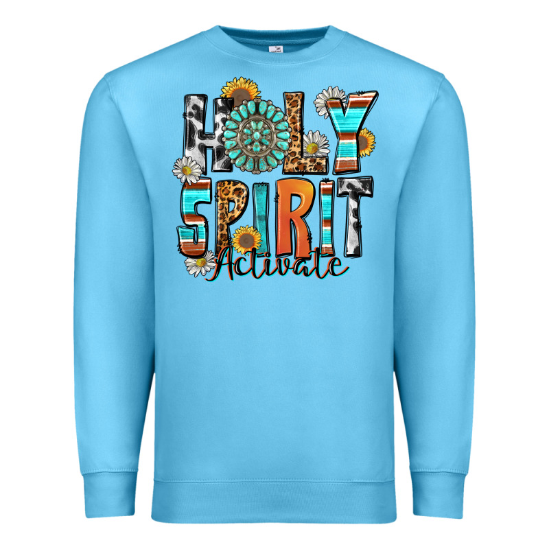 Holy Spirit Activate Premium Sweatshirt by Zillion Design Studio | Teevron