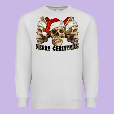 Premium Sweatshirt Merry Christmas Skulls