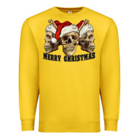 Lemon Merry Christmas Skulls Premium Sweatshirt - RanaPortraitStore