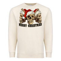 Sandshell Merry Christmas Skulls Premium Sweatshirt - RanaPortraitStore