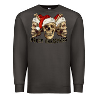 Smoke Merry Christmas Skulls Premium Sweatshirt - RanaPortraitStore