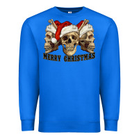 True Royal Merry Christmas Skulls Premium Sweatshirt - RanaPortraitStore