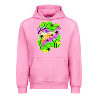 Fuchsia Pink star halloween patch Urban Hoodie - BundleAndBundleShop