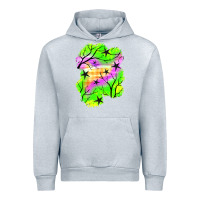 Heather Grey star halloween patch Urban Hoodie - BundleAndBundleShop