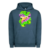 Pigment Midnight Navy star halloween patch Urban Hoodie - BundleAndBundleShop
