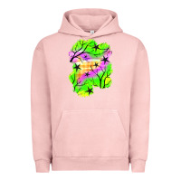 Pigment Salmon star halloween patch Urban Hoodie - BundleAndBundleShop
