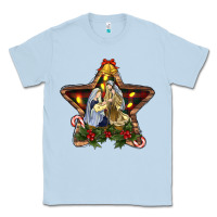 Dusty Blue christmas baby jesus oh holly night Classic Tee - RanaPortraitStore