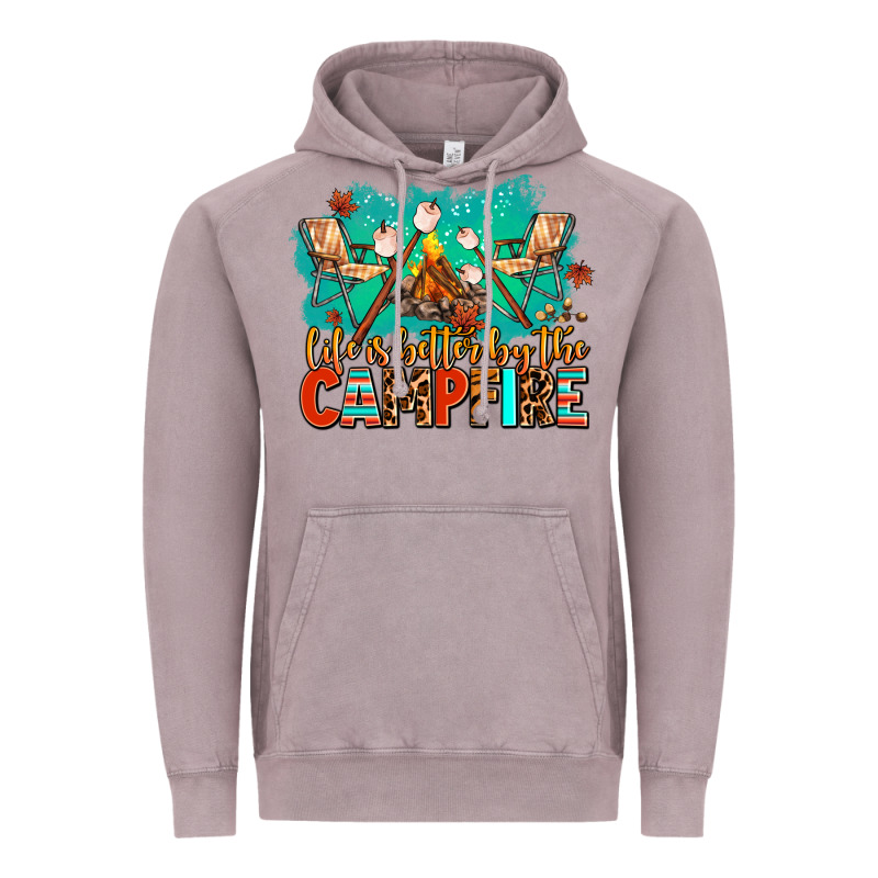 Life Is Better By The Campfire Vintage Hoodie by AdoDesignShop | Teevron