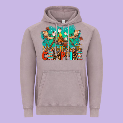 Life Is Better By The Campfire Vintage Hoodie Designed By Adodesignshop