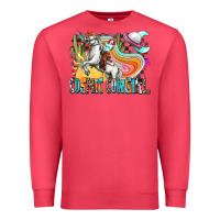 Cardinal cosmic cowgirl Premium Sweatshirt - Zillion Design Studio