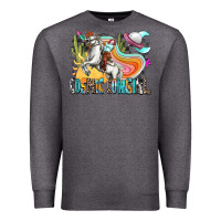 Charcoal Heather cosmic cowgirl Premium Sweatshirt - Zillion Design Studio
