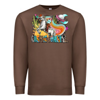 Chestnut cosmic cowgirl Premium Sweatshirt - Zillion Design Studio
