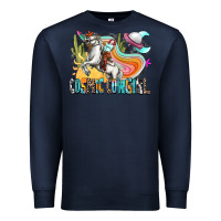 Navy cosmic cowgirl Premium Sweatshirt - Zillion Design Studio