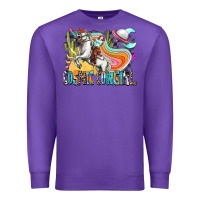 Purple cosmic cowgirl Premium Sweatshirt - Zillion Design Studio