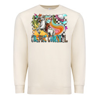 Sandshell cosmic cowgirl Premium Sweatshirt - Zillion Design Studio