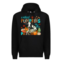 Black cutest pupkins in the patch Premium Hoodie - AdoDesignShop