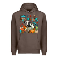 Coffee cutest pupkins in the patch Premium Hoodie - AdoDesignShop