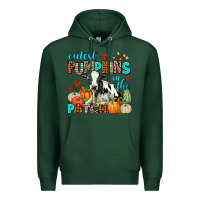 Sports Green cutest pupkins in the patch Premium Hoodie - AdoDesignShop