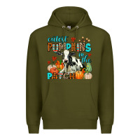 Army Green cutest pupkins in the patch Premium Hoodie - AdoDesignShop