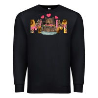 Black Mom Bear With Sunflowers Premium Sweatshirt - RanaPortraitStore