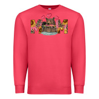 Cardinal Mom Bear With Sunflowers Premium Sweatshirt - RanaPortraitStore