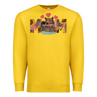 Lemon Mom Bear With Sunflowers Premium Sweatshirt - RanaPortraitStore