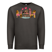 Smoke Mom Bear With Sunflowers Premium Sweatshirt - RanaPortraitStore