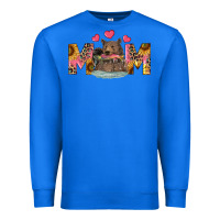 True Royal Mom Bear With Sunflowers Premium Sweatshirt - RanaPortraitStore