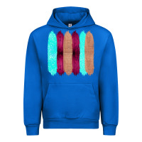 Cobalt Colored Farm Life Purple Wood Jute Cyan Glitter Brush Strokes Urban Hoodie - Bettercallsaul