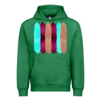 Emerald Colored Farm Life Purple Wood Jute Cyan Glitter Brush Strokes Urban Hoodie - Bettercallsaul