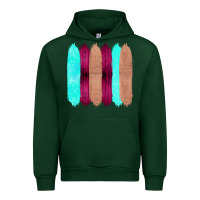 Forest Green Colored Farm Life Purple Wood Jute Cyan Glitter Brush Strokes Urban Hoodie - Bettercallsaul