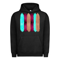 Pigment Black Colored Farm Life Purple Wood Jute Cyan Glitter Brush Strokes Urban Hoodie - Bettercallsaul