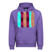 Tulip Colored Farm Life Purple Wood Jute Cyan Glitter Brush Strokes Urban Hoodie - Bettercallsaul
