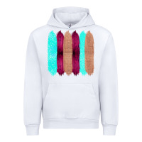 White Colored Farm Life Purple Wood Jute Cyan Glitter Brush Strokes Urban Hoodie - Bettercallsaul