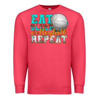 Cardinal eat sleep volleyball repeat Premium Sweatshirt - texasbilliewilder