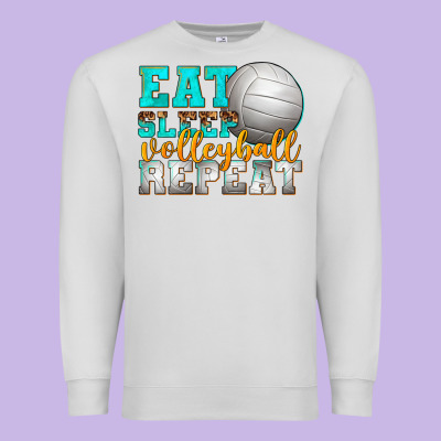 Premium Sweatshirt eat sleep volleyball repeat