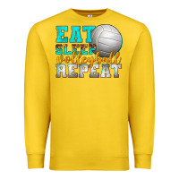 Lemon eat sleep volleyball repeat Premium Sweatshirt - texasbilliewilder