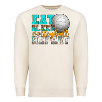 Sandshell eat sleep volleyball repeat Premium Sweatshirt - texasbilliewilder