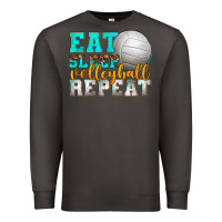 Smoke eat sleep volleyball repeat Premium Sweatshirt - texasbilliewilder