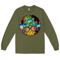 Army Green pineapple relaxing Long Sleeve Tee - BarkalooDesign