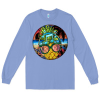 Colony Blue pineapple relaxing Long Sleeve Tee - BarkalooDesign