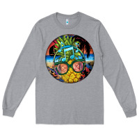 Heather Grey pineapple relaxing Long Sleeve Tee - BarkalooDesign